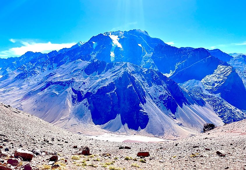 Mount Aconcagua is located in the city of Mendoza in Argentina.