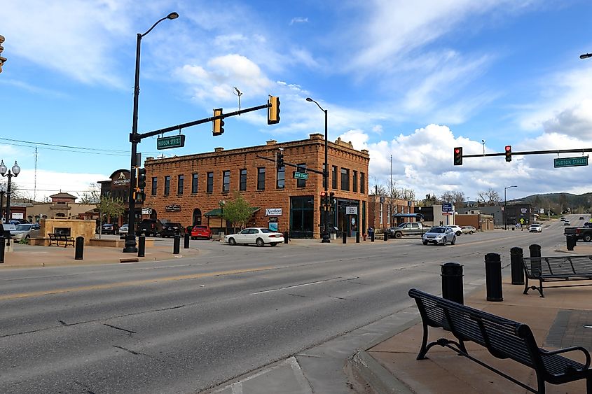 Main Street in downtown Spearfish, South Dakota