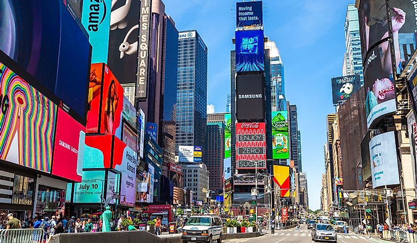 Times Square: the symbol of New York City.