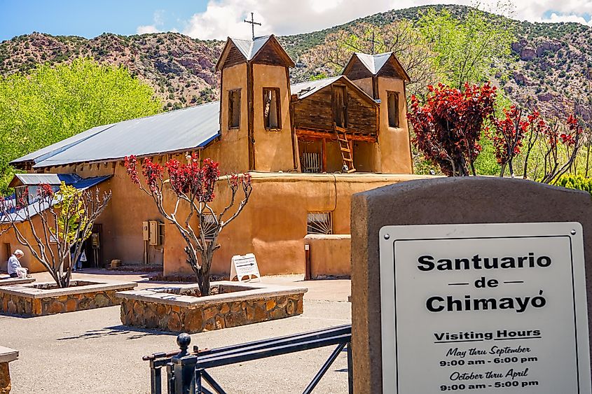 The El Santuario de Chimayó in Chimayó, New Mexico.