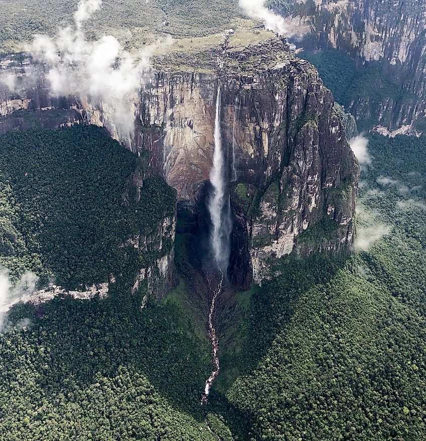 The world’s tallest waterfall is not the one that has the biggest annual flow of water.