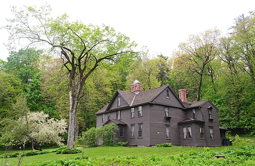 The Orchard House, historic home of Louisa May Alcott.