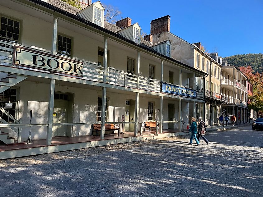 Street scene in Harpers Ferry, West Virginia. Editorial credit: James Kirkikis / Shutterstock.com