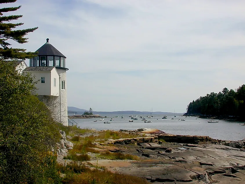 The scenic coast of Blue Hill, Maine