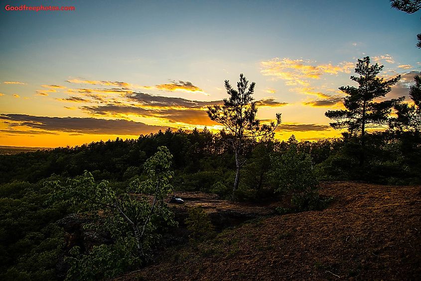 Sunset Over Levis Mound, Wisconsin