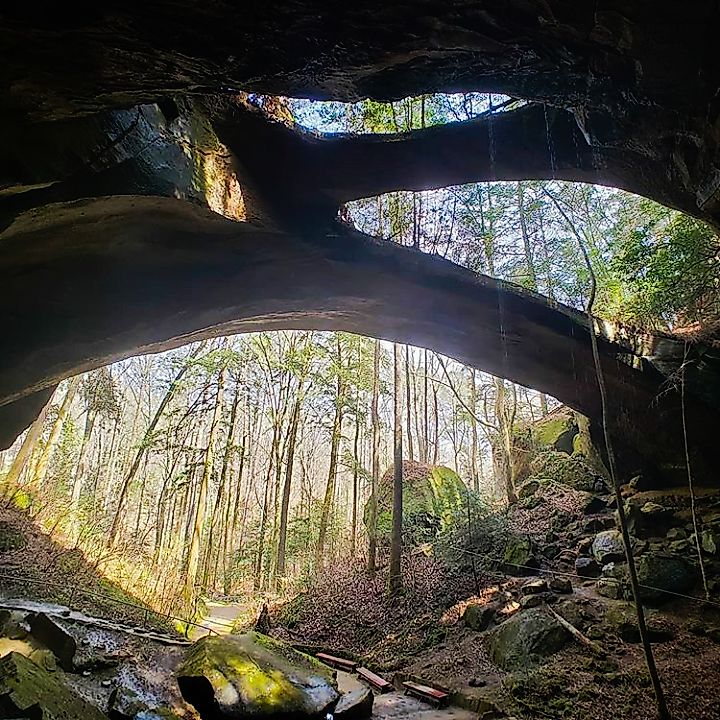 Natural Bridge near Haleyville, Alabama.
