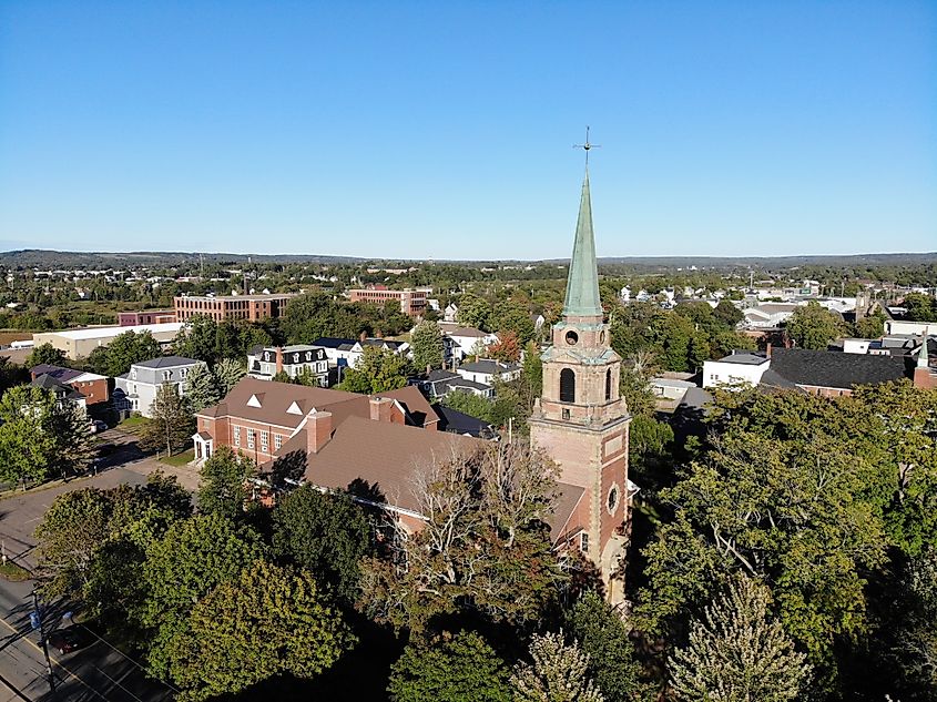 Truro, Nova Scotia in Summer (First United Church, built 1914)