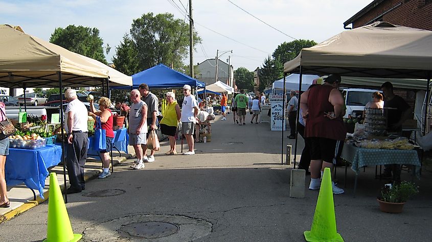 USA Farmers Market in Urbana, Ohio.