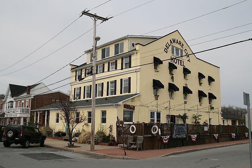 The Delaware City Hotel in Delaware City