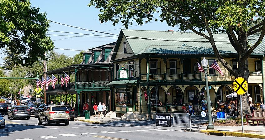 Downtown Lititz, Pennsylvania.