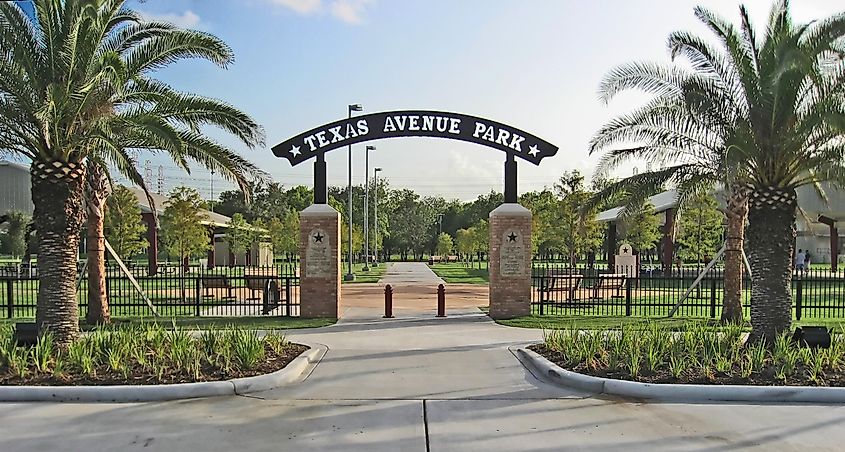 A popular park in Webster, Texas.