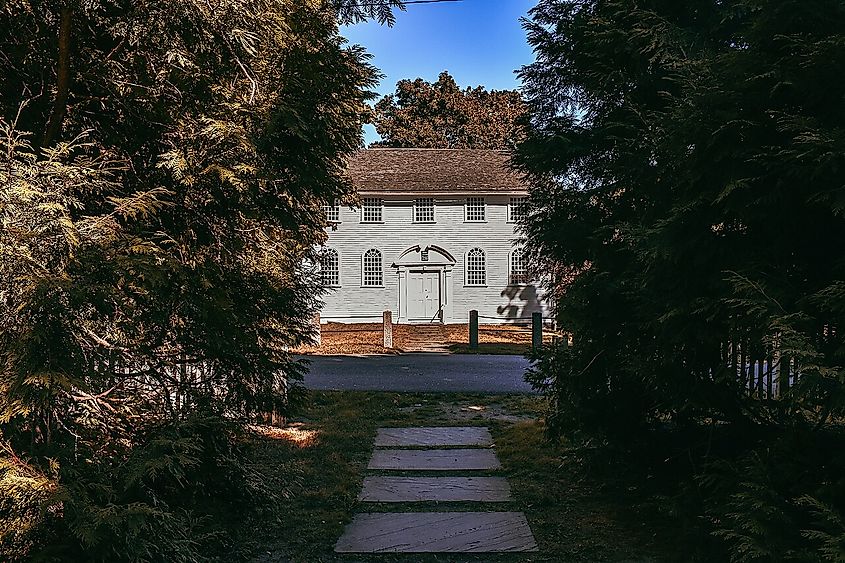 Old Narragansett Church (1707) in Wickford, Rhode Island.