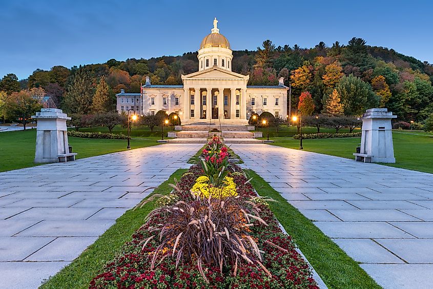 Vermont State House in Montpelier, Vermont.