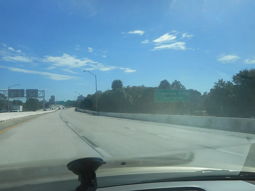 Eastbound Interstate 375, Florida