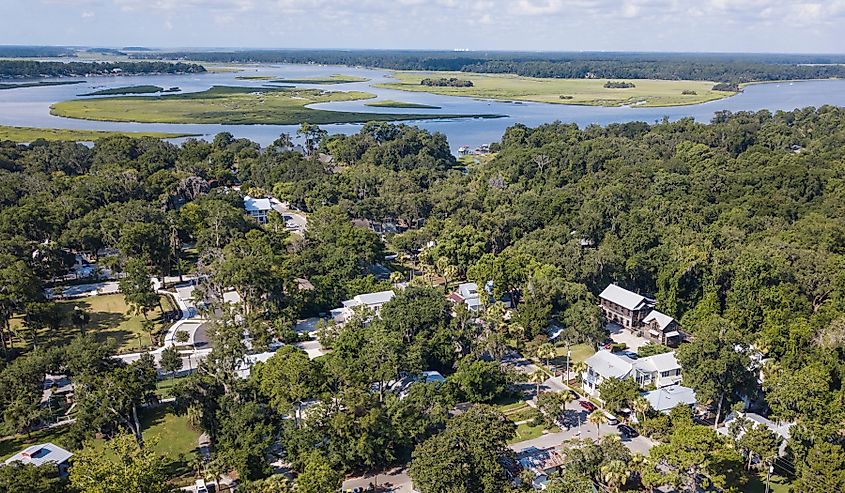 Overlooking Calhoun St in Bluffton, South Carolina.
