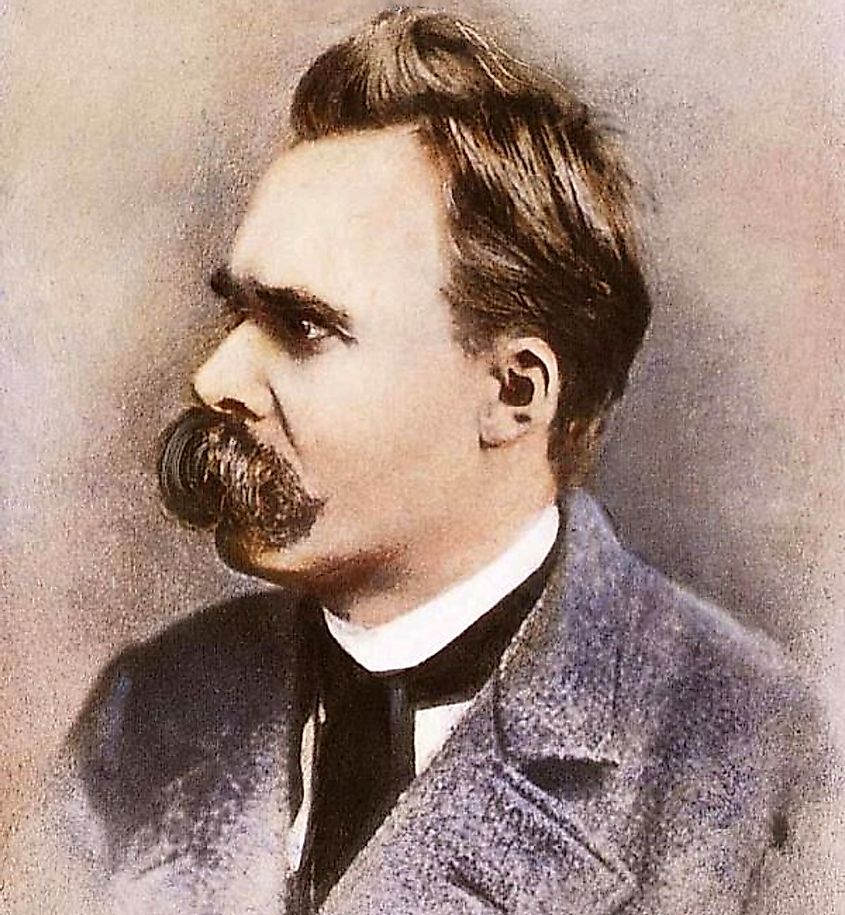 Painting of the philosopher Friedrich Nietzsche
