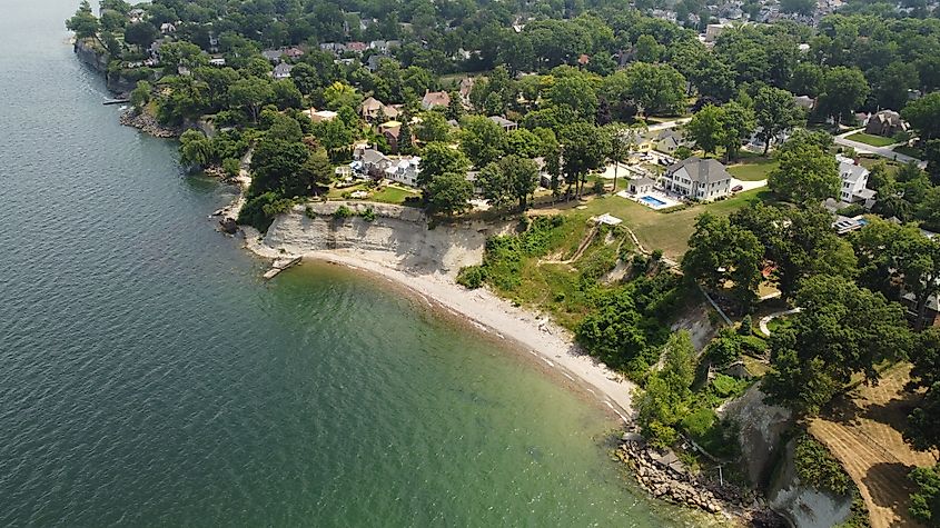 Aerial Picture of Lakewood Park located in Lorain County, Ohio.