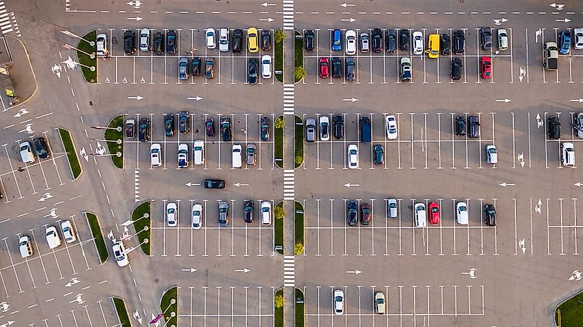The Largest Parking Lots In The World Worldatlas