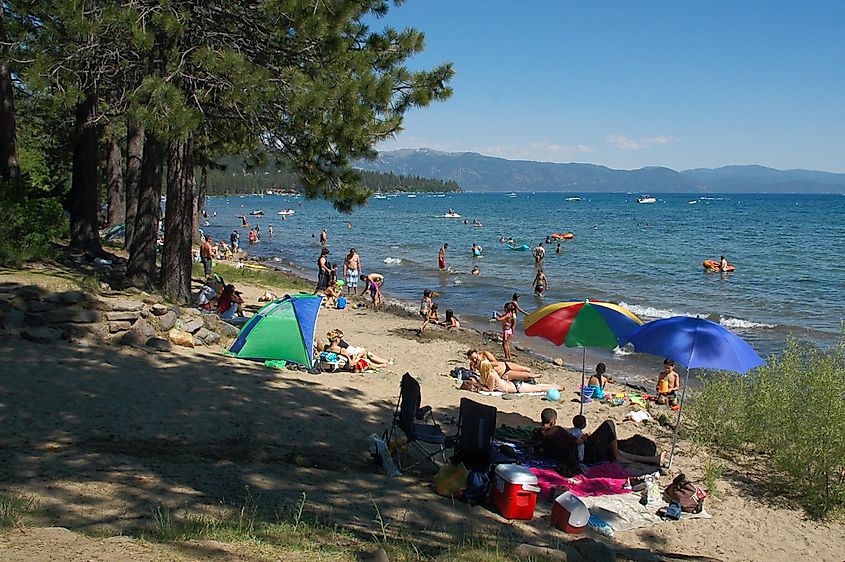 North Tahoe Beach in Tahoe Vista, California