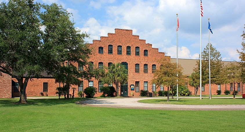 The Tabasco factory in Avery Island, Louisiana. Editorial credit: danf0505 / Shutterstock.com
