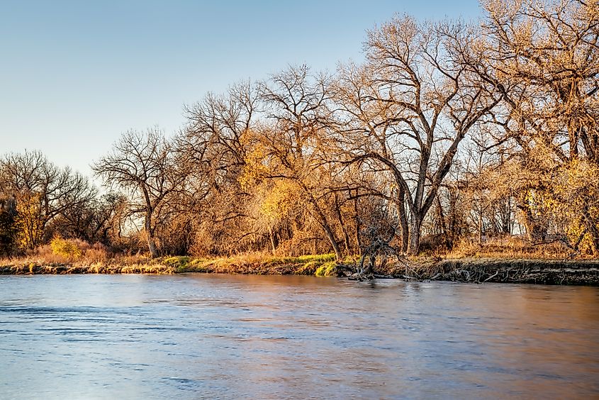 South Platte River between Fort Morgan and Greeley.