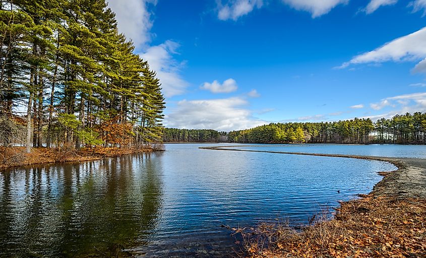 Ashley Reservoir in Holyoke, Massachusetts.