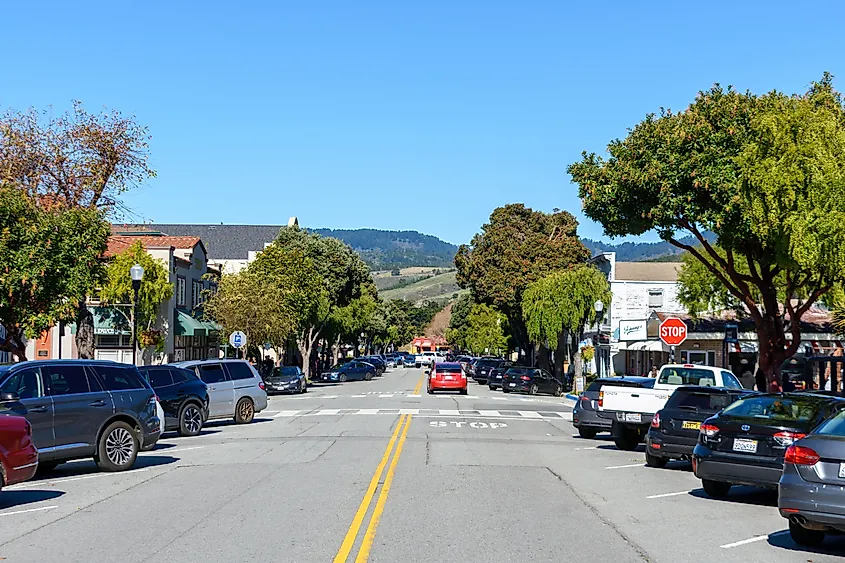 Downtown Half Moon Bay, California