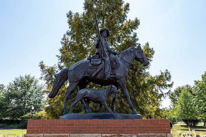 Statue of Bass Reeves in Fort Smith, Arkansas
