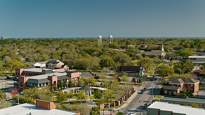 Aerial View of Pascagoula, Mississippi