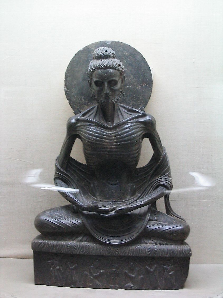 Fasting Buddha Statue at Lahore Museum