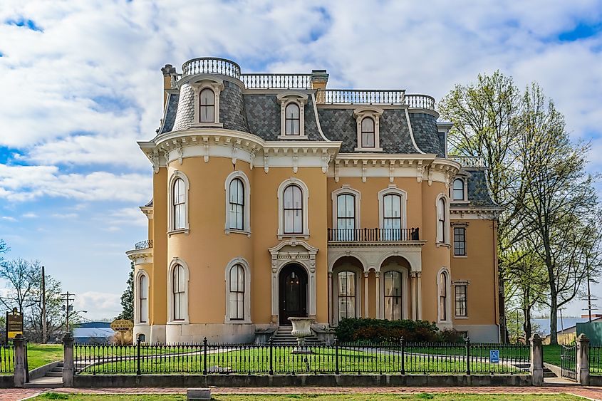 The historic Culbertson Mansion in New Albany, Indiana. Image credit Thomas Kelley via Shutterstock