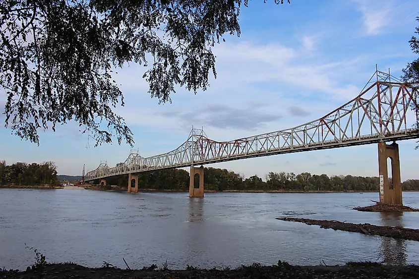 Old Bridge In Washington, Missouri.