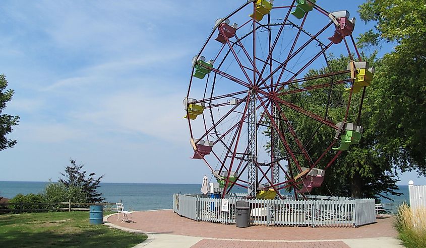 Ferris Wheel near Lake Erie in Geneva-On-The-Lake, Ohio