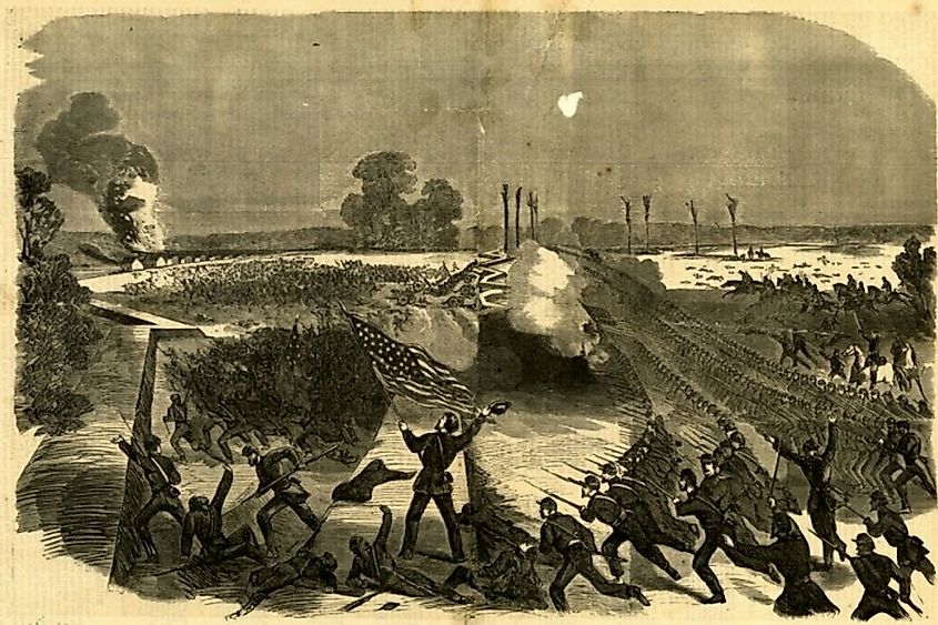 The Battle of Big Black River Bridge, Harper's Weekly, June 20, 1863