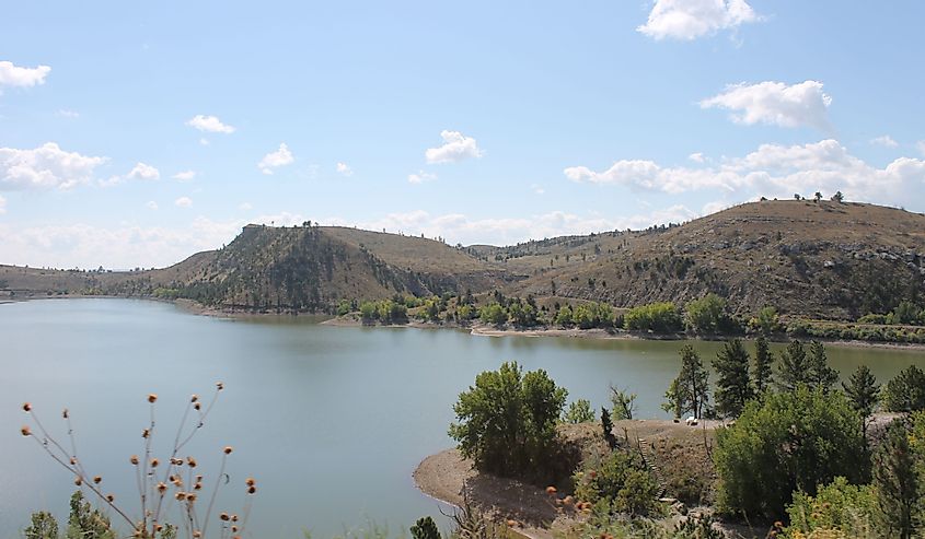 Scenic views from Guernsey State Park in Wyoming