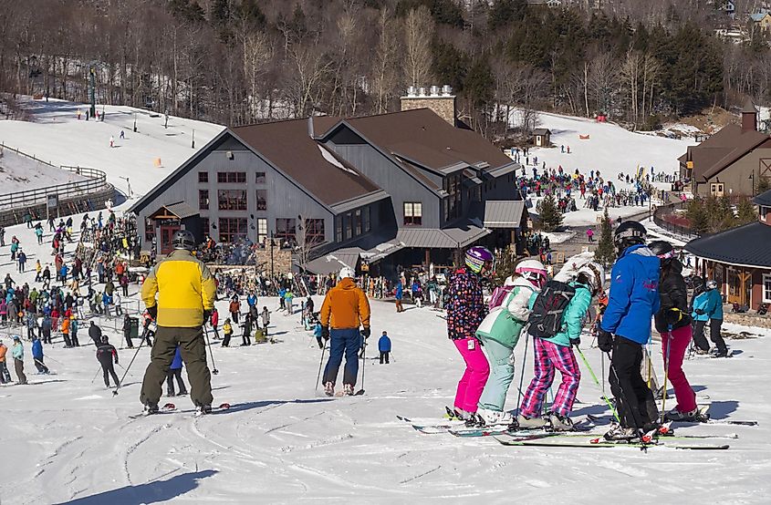 Sugarbush Ski Area in warren, vermont