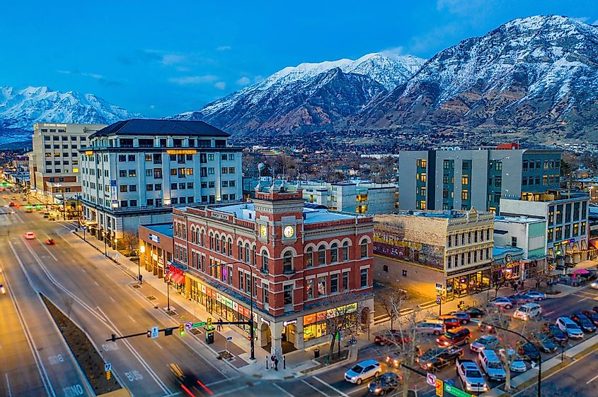 The gorgeous mountain town of Provo, Utah.
