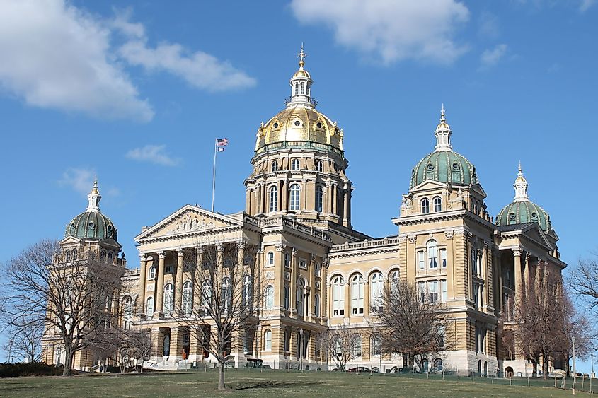 Iowa State Capitol Building in Des Moines, Iowa