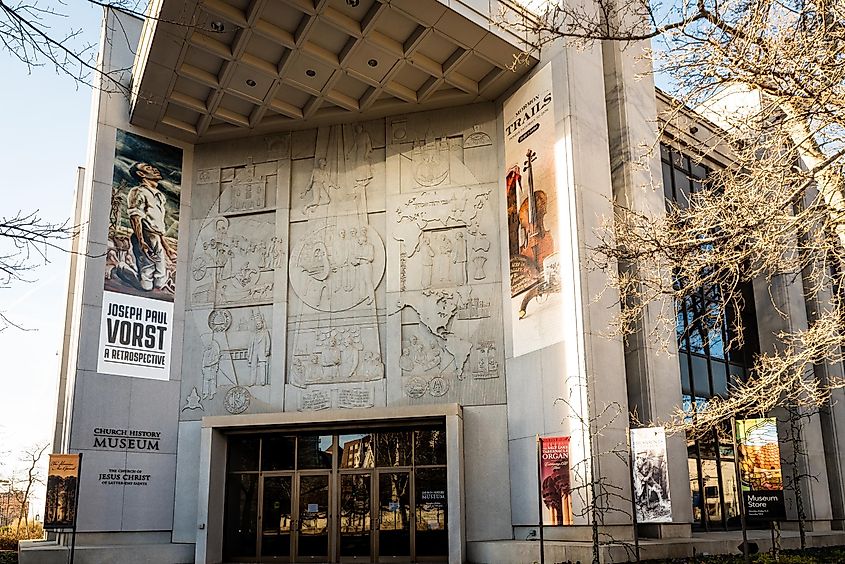 Building of Church History Museum in Salt Lake City Utah