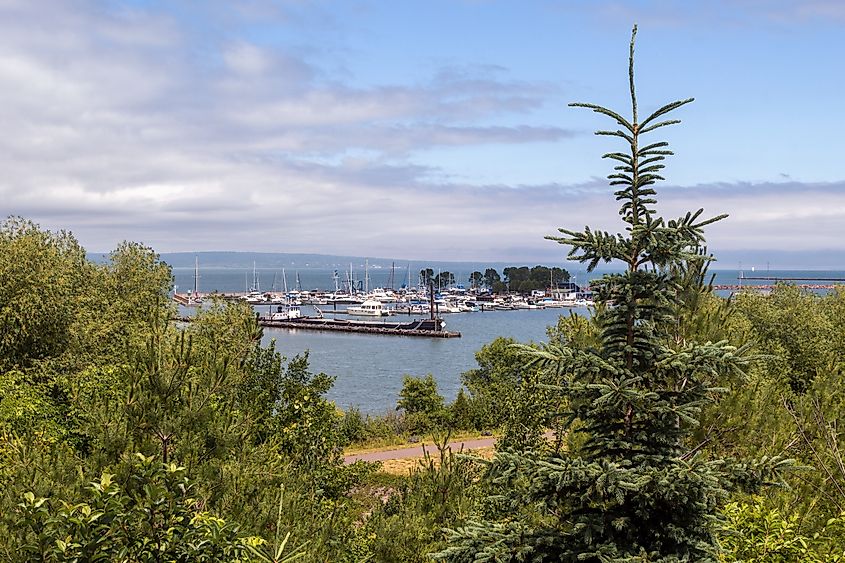Overlooking the Ashland, WI Marina on Lake Superior