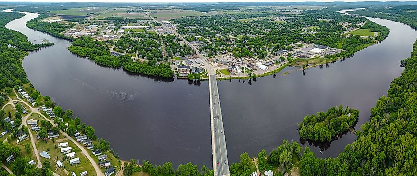 View of Sauk City, Wisconsin