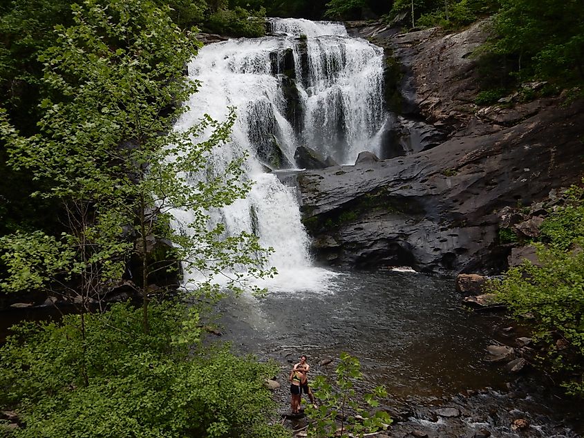 Bald River Falls on the Tennessee side of the Cherohala Skyway, via Larry Porges / Shutterstock.com