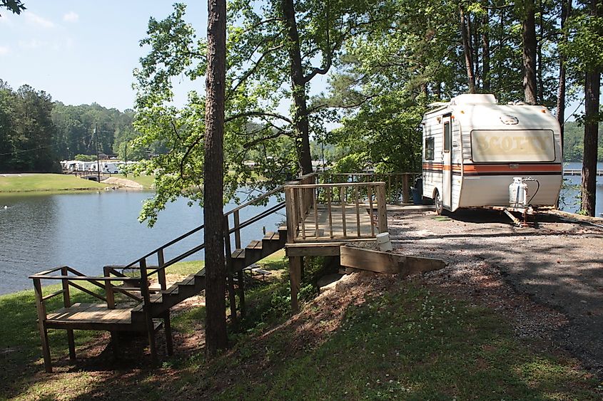 Camping at Lake Lurleen State Park.  