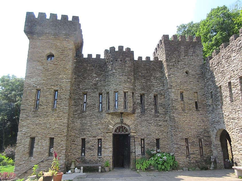 A castle built by boy scouts in Loveland, Ohio