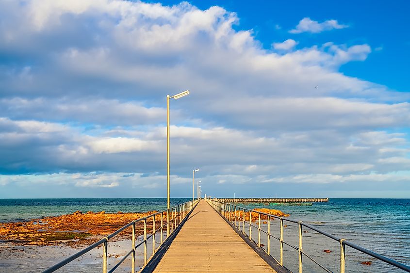 Moonta Bay jetty at sunrise, Yorke Peninsula, South Australia