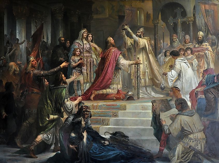 More details Imperial Coronation of Charlemagne, by Friedrich Kaulbach, 1861