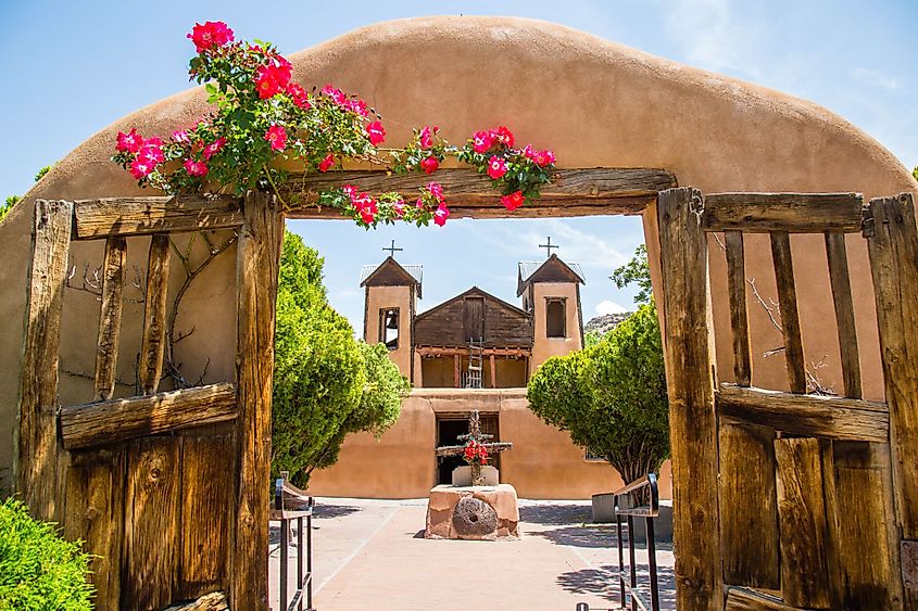 El Santuario De Chimayo in Chimayo, New Mexico. 