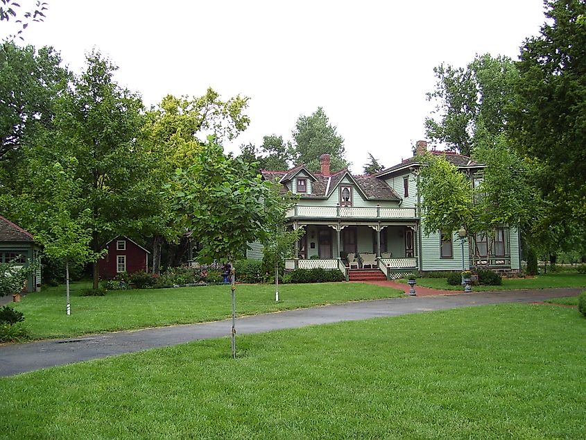The 1888 Hans Hanson House is listed on the National Register of Historic Places