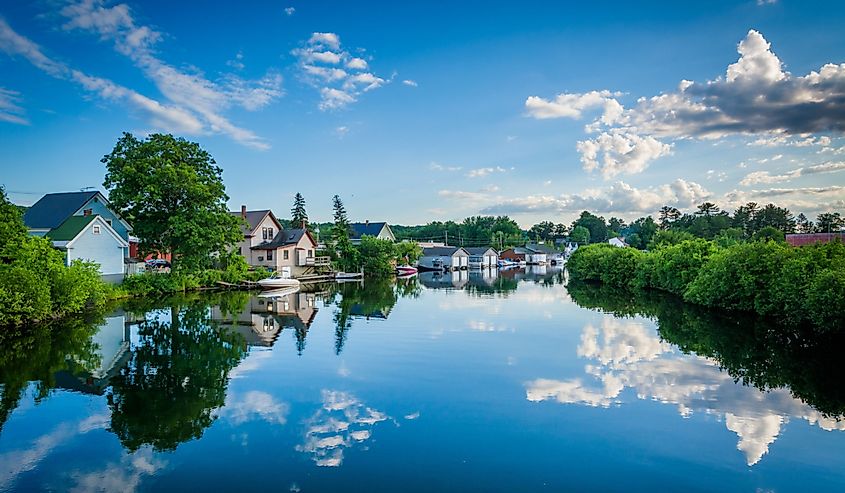 The Winnipesaukee River, in Laconia, New Hampshire.