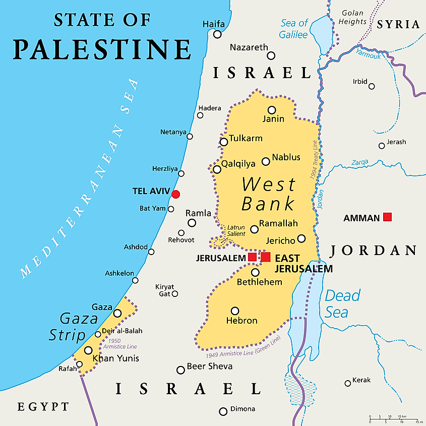 West Bank map
